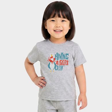 SmileyWorld Having A Great Day - Toddler Crew Shorts Set