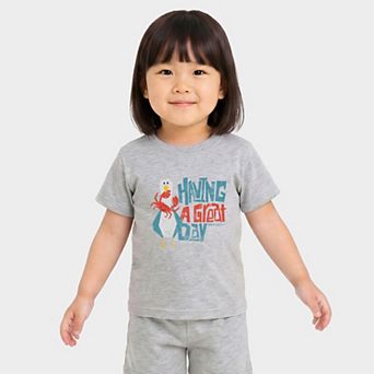 SmileyWorld Having A Great Day - Toddler Crew Shorts Set