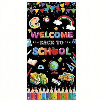Welcome Back to School Door Banner, Hanging Classroom Entryway Decor