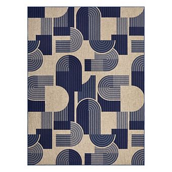 Geometric Pattern Washable Area Rug for Bedroom Living Room Soft Foldable Easy to Clean Carpet