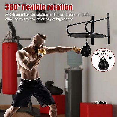 Speed Bag Platform Kit, 24" Adjustable Wall Mount Boxing Training Equipment