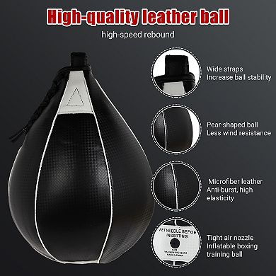 Speed Bag Platform Kit, 24" Adjustable Wall Mount Boxing Training Equipment