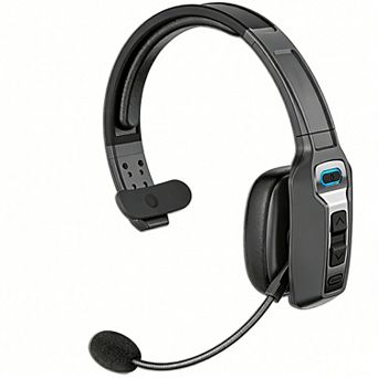 Trucker Bluetooth 5.2 Wireless Headset, Noise Cancelling Mono Ear Headphone with Microphone