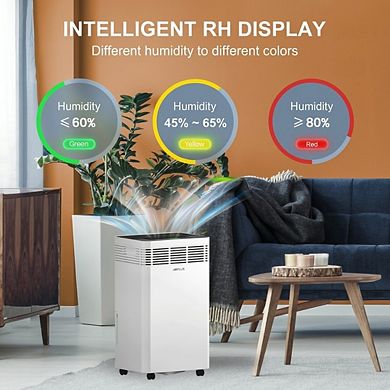 106 Pint Portable Dehumidifier, UV Sterilization, 60L/Day Dehumidifier with WiFi App Control
