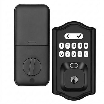 Smart Door Lock-Bluetooth APP Control, Semiconductor Fingerprint Scanner, Digital Passcode Keypad