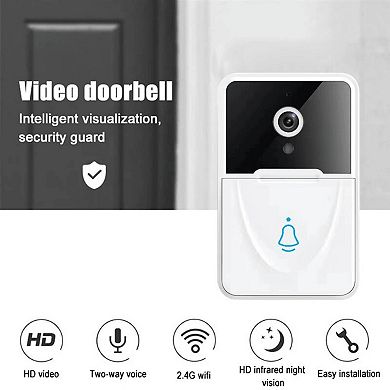 Loheer Smart WiFi Video Doorbell Camera with Indoor Chime Two Way Audio for Home Security