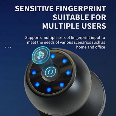 Keyless Entry Smart Ball Door Lock - Biometric Fingerprint & Tuya Bluetooth Electronic Knob Set