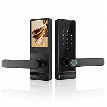 Smart Deadbolt Door Lock - 3D Face Recognition, Palmar Vein Scanning, Tuya App,Biometric Fingerprint