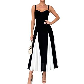 Women's Spaghetti Strap Backless Flowy Maxi Dress Sleeveless Wedding Guest Summer Dress