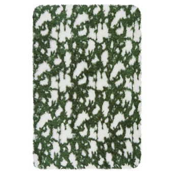 Abstract Soft Fluffy Area Rug Plush Shaggy Non-Slip High-Pile Carpet for Bedroom Living Room
