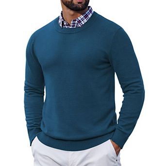 COOFANDY Men' Pullover Sweaters Business Casual Knit Sweater Winter Crew Neck Sweater