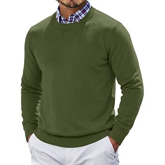 COOFANDY Men' Pullover Sweaters Business Casual Knit Sweater Winter Crew Neck Sweater