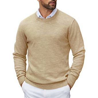 COOFANDY Men' Pullover Sweaters Business Casual Knit Sweater Winter Crew Neck Sweater