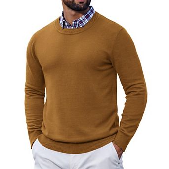 COOFANDY Men' Pullover Sweaters Business Casual Knit Sweater Winter Crew Neck Sweater