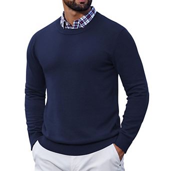COOFANDY Men' Pullover Sweaters Business Casual Knit Sweater Winter Crew Neck Sweater