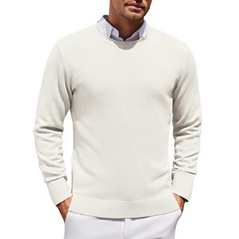 COOFANDY Men' Pullover Sweaters Business Casual Knit Sweater Winter Crew Neck Sweater