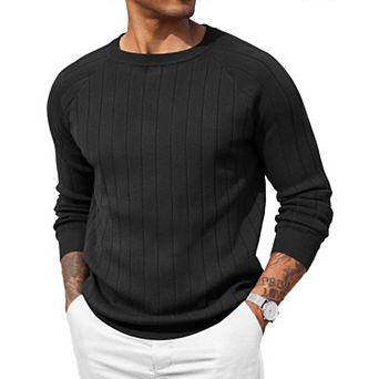 COOFANDY Men Crewneck Pullover Sweater Business Casual Sweater Lightweight Knit Sweater
