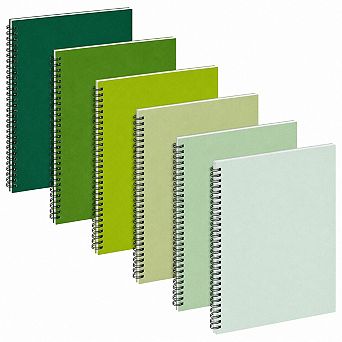 6 Pack Spiral Notebooks College Ruled 140 Pages Thick Paper For Study Office