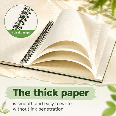 6 Pack Spiral Notebooks College Ruled 140 Pages Thick Paper For Study Office