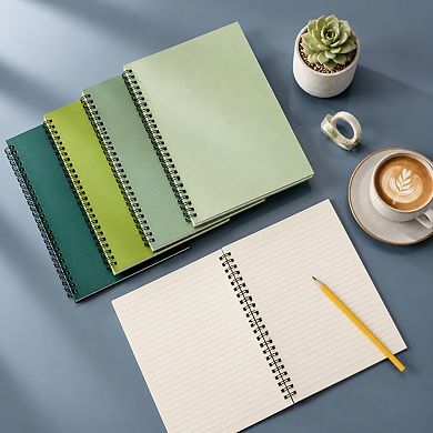 6 Pack Spiral Notebooks College Ruled 140 Pages Thick Paper For Study Office