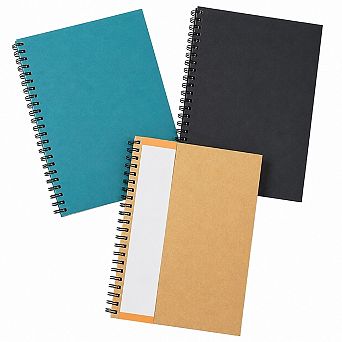 3 Packs Spiral Hardcover Lined Notebooks 85x11 240 Pages 100Gsm Paper For Work School