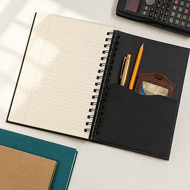 3 Packs Spiral Hardcover Lined Notebooks 85x11 240 Pages 100Gsm Paper For Work School