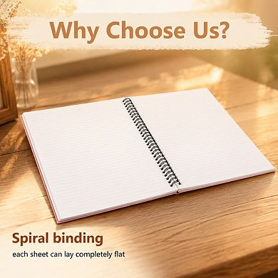 A5 Spiral Notebooks 12 Pack College Ruled 120 Pages Thick Cover For Work School