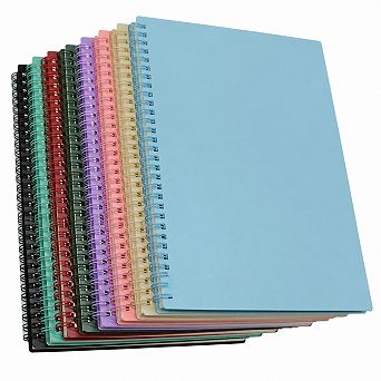 Thick Plastic Hardcover College Ruled Notebook Waterproof Thick Paper For Study Work Travel