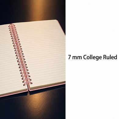 Thick Plastic Hardcover College Ruled Notebook Waterproof Thick Paper For Study Work Travel
