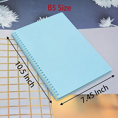 Thick Plastic Hardcover College Ruled Notebook Waterproof Thick Paper For Study Work Travel