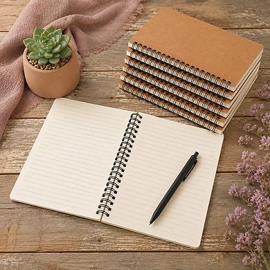 60 Pack A5 Spiral Lined Notebooks Bulk Hardcover Journal Travel School Office Supplies
