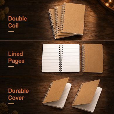 60 Pack Pocket Mini Spiral Notebooks Lined Memo Pads For Home School Office