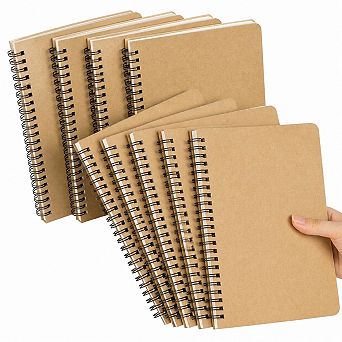 A5 Spiral Notebooks College Ruled 120 Pages Thick Paper Journals For Work School Travel