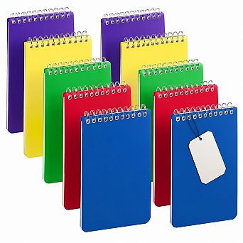 3x5 Pocket Spiral Notepads Bulk 25 Pack Lined Memo Pads For School Office
