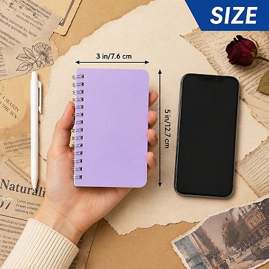 Small Spiral Pocket Notebooks Bulk 40 Packs Lined Memo Pads Assorted Colors