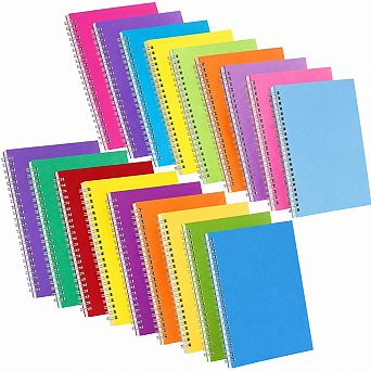 30 Bulk Spiral Notebooks College Ruled Pastel A5 Journals Thick Paper School Office Supplies