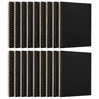 20 Pack A5 Spiral Notebooks Bulk College Ruled Hardcover Lined Writing Journals