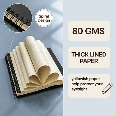 20 Pack A5 Spiral Notebooks Bulk College Ruled Hardcover Lined Writing Journals