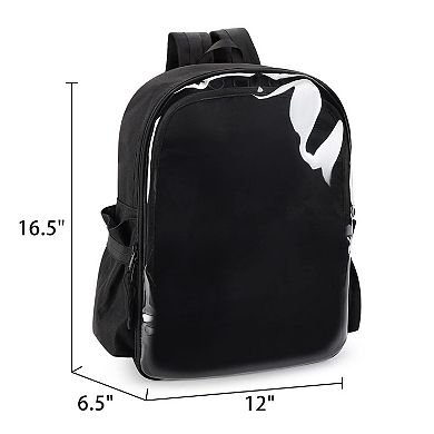900D Canvas Ita Backpack With Clear Pin Display Window Large Capacity For School Travel