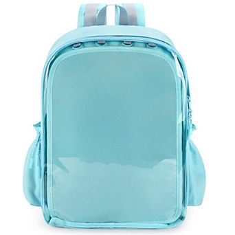 900D Canvas Ita Backpack With Clear Pin Display Window Large Capacity For School Travel