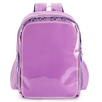 900D Canvas Ita Backpack With Clear Pin Display Window Large Capacity For School Travel