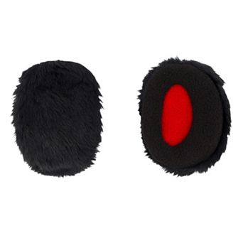 Bandless Ear Warmers Fleece Check Earless Earmuffs Windproof Winter Ear Covers