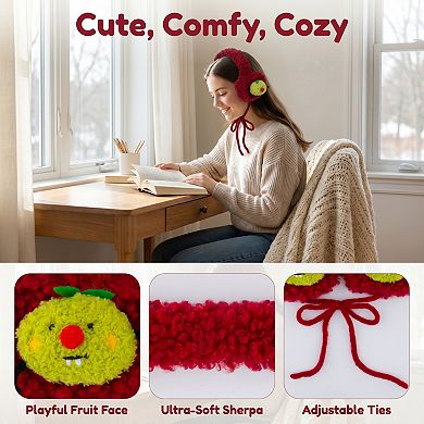 Cute Plush Earmuffs for Women Winter Warm Ear Covers