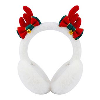 Reindeer Plush Earmuffs Foldable Winter Ear Warmers