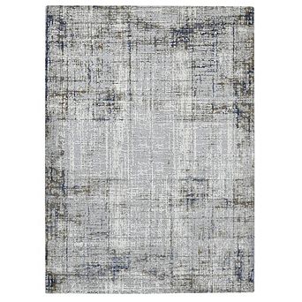 HomeRoots Rectangle Abstract Polypropylene, Polyester Area Rug
