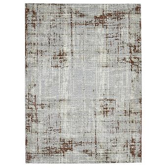 HomeRoots Rectangle Abstract Polypropylene, Polyester Area Rug
