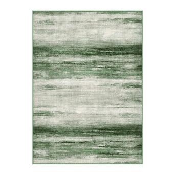 HomeRoots Rectangle Abstract Polyester Area Rug
