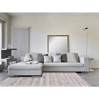 HomeRoots Rectangle Abstract Viscose Area Rug