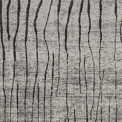 HomeRoots Rectangle Abstract Polypropylene Area Rug