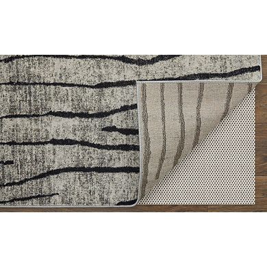HomeRoots Rectangle Abstract Polypropylene Area Rug